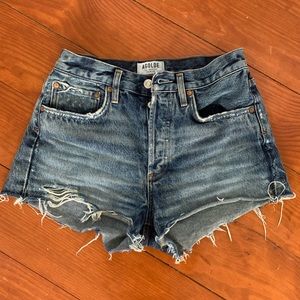 AGOLDE Parker Ultra High-Rise Denim Shorts